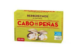 Berberechos al natural 55/65 Elaborados en las Rías Gallegas, Caja de 24 Uds. de OL-120