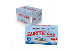 Sardinillas en aceite de oliva reducido en sal, Caja de 24 Uds. de RR - 90