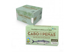 Filetes de Caballa del Sur en Aceite de Oliva Virgen Extra Ecológico, RR-90