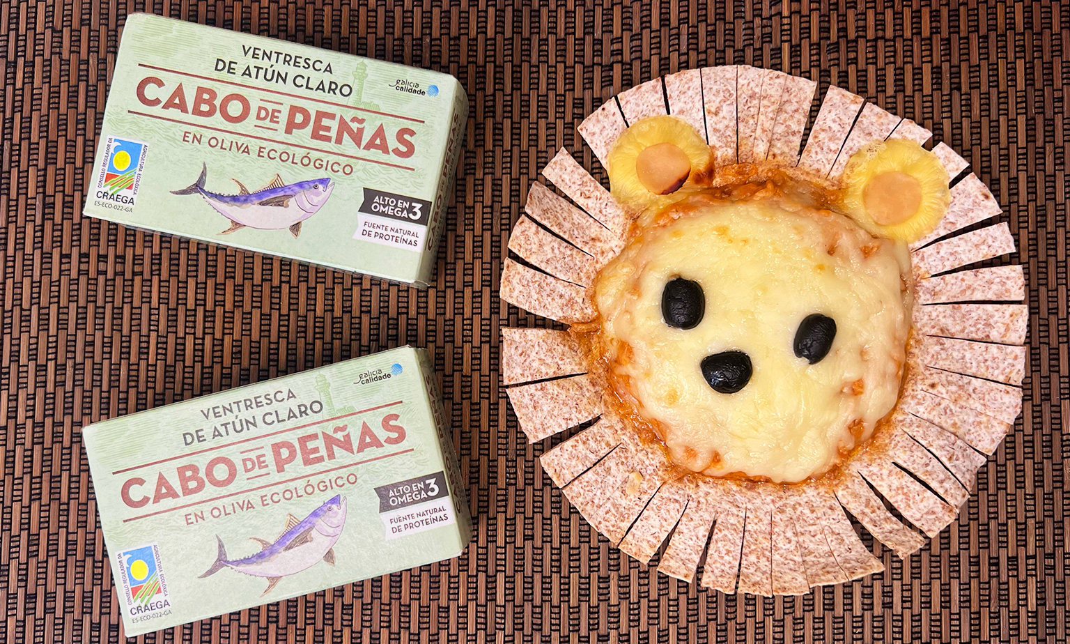 Pizza divertida con ventresca