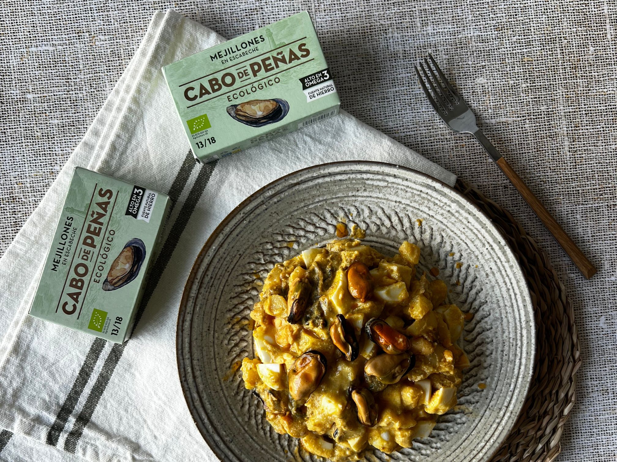 Ensaladilla de mejillones CABO DE PEÑAS: una receta fácil, cremosa y llena de sabor